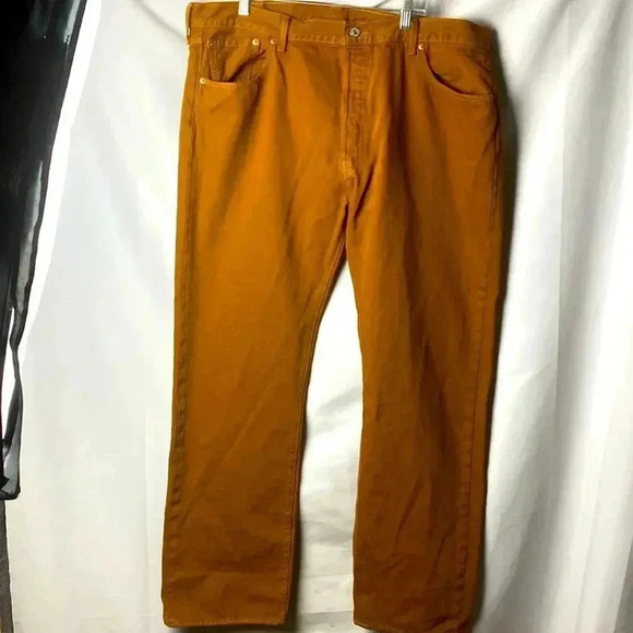 Levi's Other - LEVIS 501 MENS BUTTON FLY JEANS  SIZE 40 x32 GOLDEN RUST COLOR CLEAN CONDITION